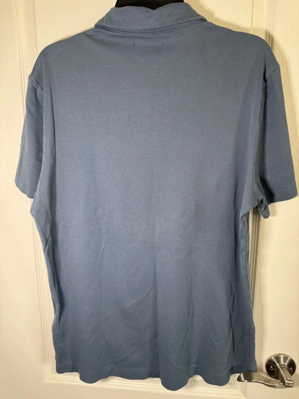 Banana Republic Polo Shirt Blue Cotton Short Sleeve Classic Mens Large